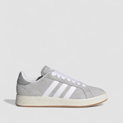 Tênis Casual Masculino Adidas Original Grand Court Base 00s Camurça Cinza