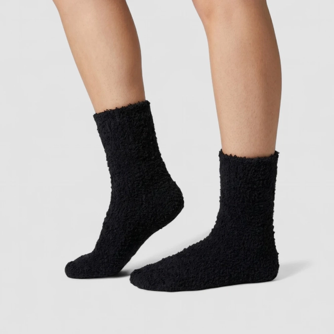 Meia Peluciada Feminina STZ 35-39 Preta