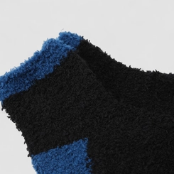 Meia Peluciada Infantil STZ 28-31 Azul & Preto