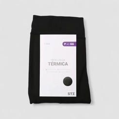 Meia-Calça Feminina STZ Térmica Forro Peluciado P-GG Preto