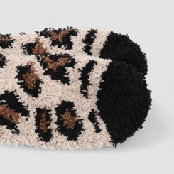 Meia Peluciada Feminina STZ Animal Print Onça 35-39 Multicolor