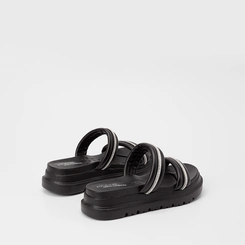 Tamanco Feminino Modare Ultraconforto Tira Dupla Strass Preto