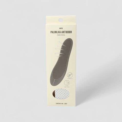 Palmilha Antiodor Ajustável STZ Cinza