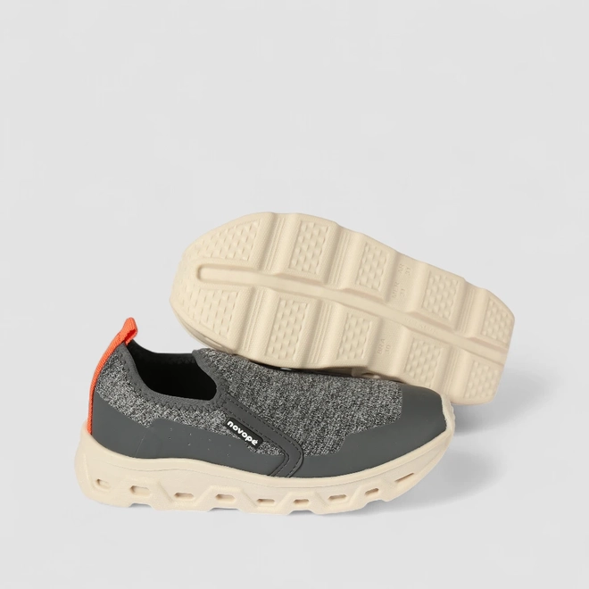 Slip On Infantil Novopé Calce Fácil Chunky Cinza