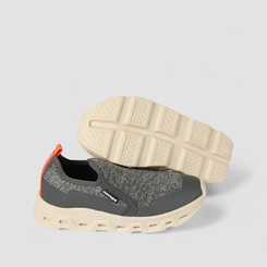 Slip On Infantil Novopé Calce Fácil Chunky Cinza