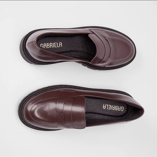 Mocassim Feminino Gabriela Tratorado Marrom