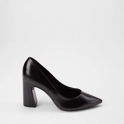 Scarpin Feminino Gabriela Salto Alto Bloco Preto