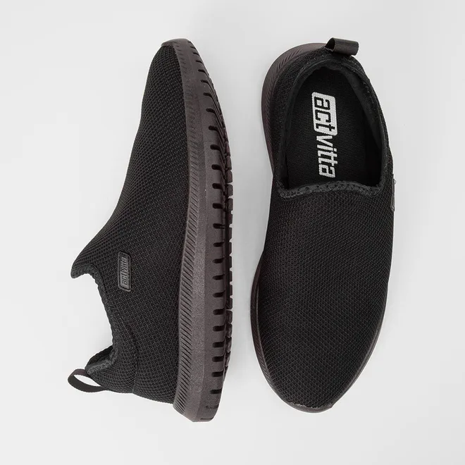 Slip On Esportivo Masculino Actvitta Preto