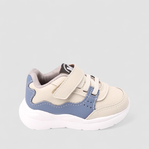 Tênis Casual Bebê Molekinho Tira Contato Off White