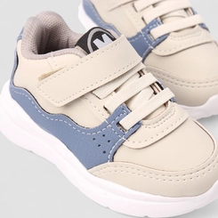 Tênis Casual Bebê Molekinho Tira Contato Off White