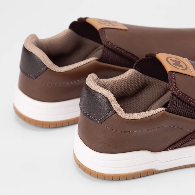 Slip On Infantil Molekinho Calce Fácil Marrom