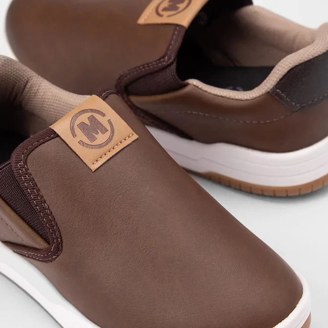 Slip On Infantil Molekinho Calce Fácil Marrom