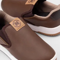 Slip On Infantil Molekinho Calce Fácil Marrom