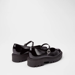 Mocassim Boneca Feminino Gabriela Tratorado Verniz Preto