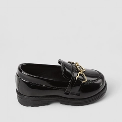 Mocassim Infantil Gabrielinha Detalhe Corações Preto