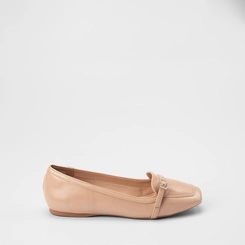Sapatilha Feminina Gabriela Enfeite Fivela & Strass Bege