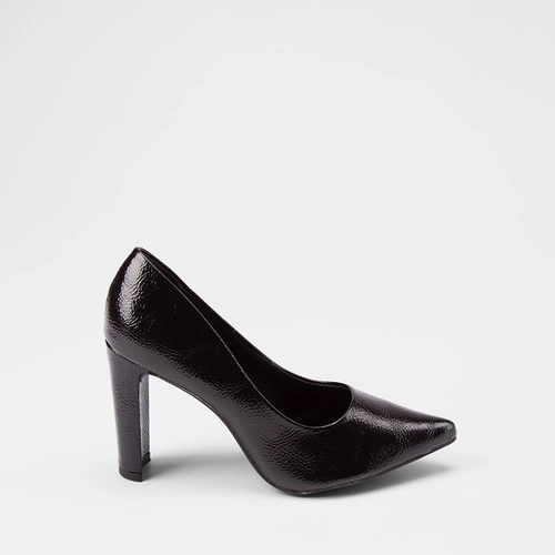 Scarpin Feminino Gabriela Salto Alto Verniz Preto