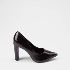 Scarpin Feminino Gabriela Salto Alto Verniz Preto