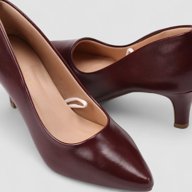 Scarpin Feminino Penélope Salto Médio Vinho