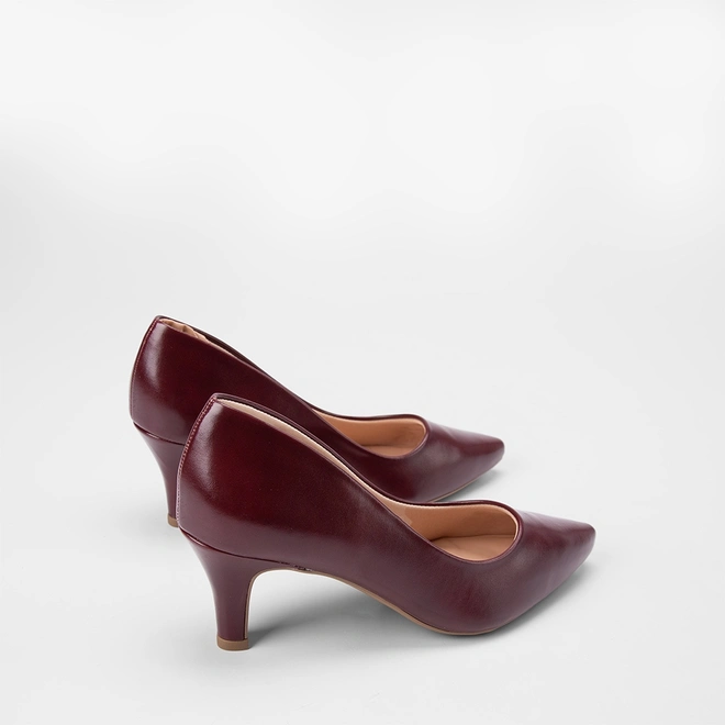 Scarpin Feminino Penélope Salto Médio Vinho