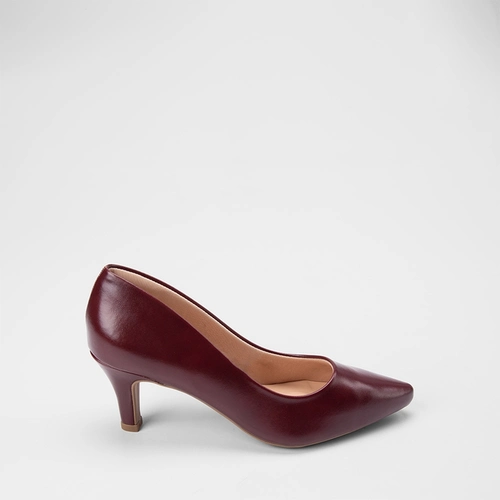 Vista 2 Scarpin Feminino Penélope Salto Médio Marrom PENÉLOPE Marrom