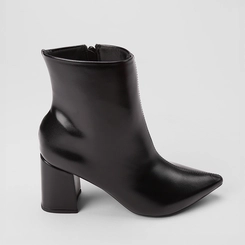 Ankle Boot Feminina Penélope Salto Bloco Preta