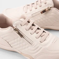 Tênis Casual Feminino Kolosh com Palmilha Conforto Nude