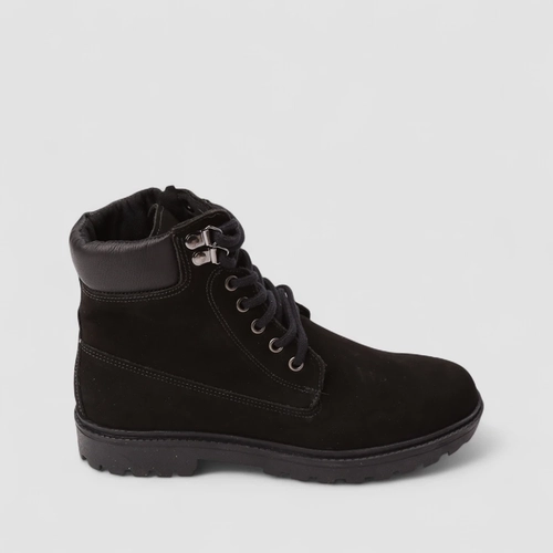 Coturno Masculino Bow River Nobuck Zíper Preto