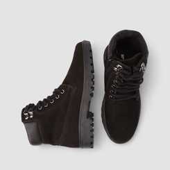 Bota Coturno Masculino Bow River Nobuck Zíper Preto