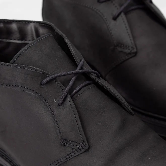 Bota Masculina Bow River Nobuck & Couro Preto