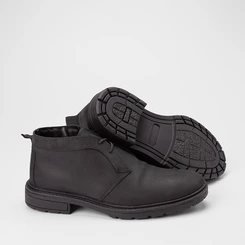 Bota Masculina Bow River Nobuck & Couro Preto
