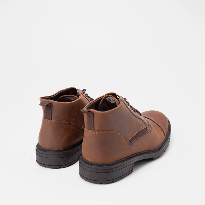 Bota Coturno Masculina Bow River Couro Marrom