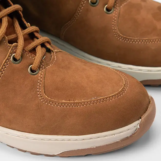 Bota Coturno Masculina Bow River Couro & Nobuck Detalhe Ilhós Caramelo