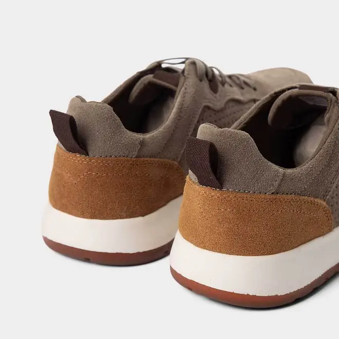 Tênis Casual Masculino Mac & Jac Couro & Camurça Bege