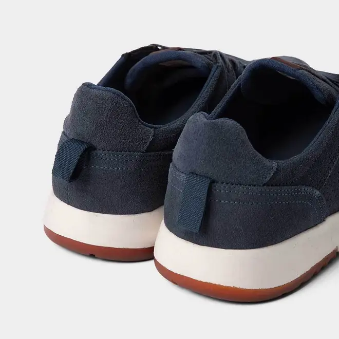 Tênis Casual Masculino Mac & Jac Couro & Camurça Marinho