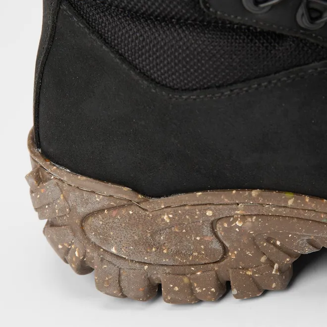 Bota Coturno Masculina Bow River Em Couro & Nobuck Preto