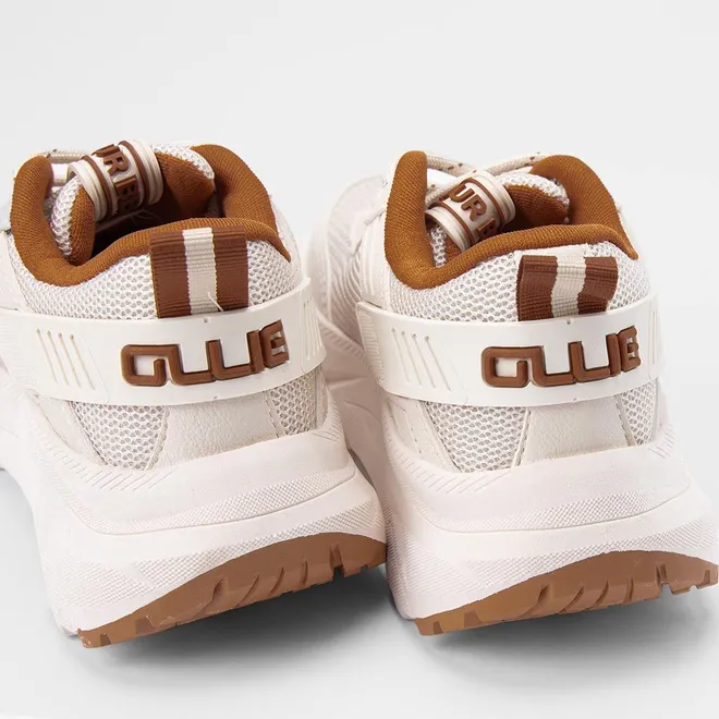 Tênis Casual Infantil Ollie Originals Jogging Tela Bege