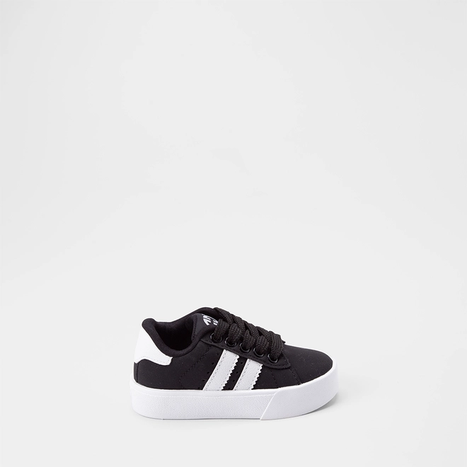 Tênis Casual Bebê Ollie Originals Recorte Lateral Nobuck Preto