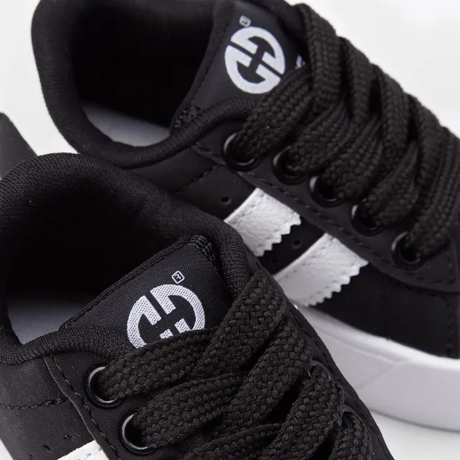 Tênis Casual Bebê Ollie Originals Recorte Lateral Nobuck Preto
