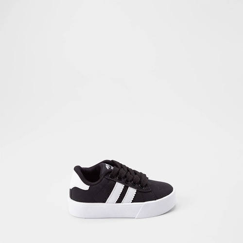 Tênis Casual Bebê Ollie Originals Recorte Lateral Nobuck Preto