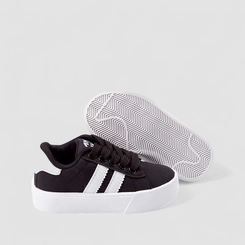 Tênis Casual Bebê Ollie Originals Recorte Lateral Nobuck Preto