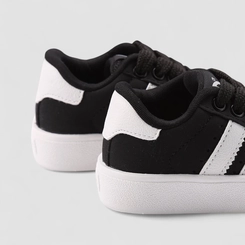 Tênis Casual Bebê Ollie Originals Recorte Lateral Nobuck Preto