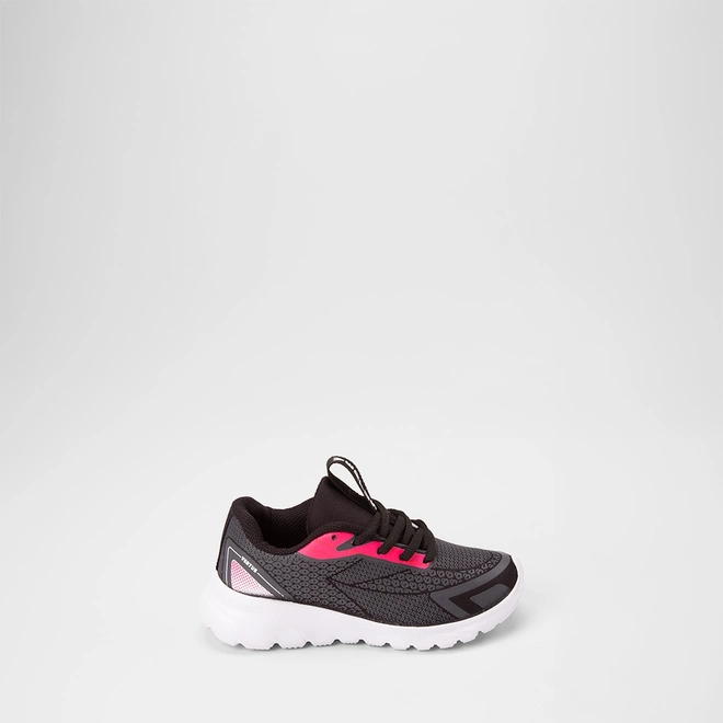 Tênis Esportivo Infantil Vertus Preto & Rosa