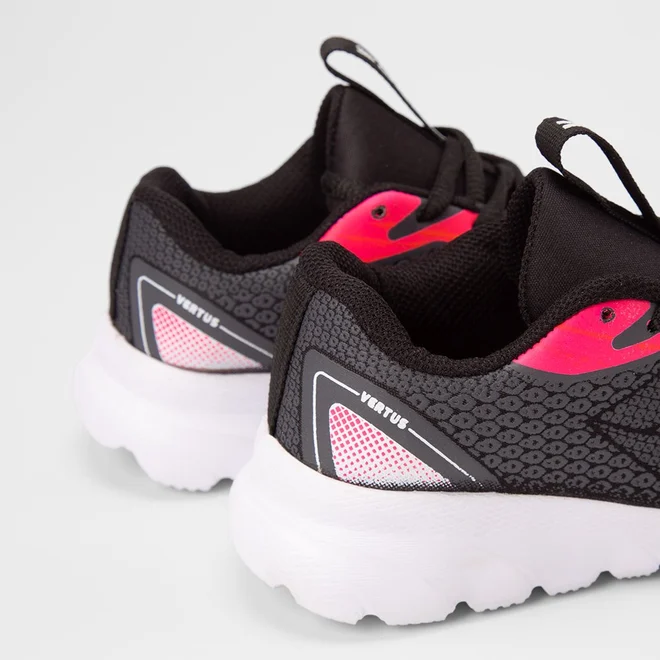 Tênis Esportivo Infantil Vertus Preto & Rosa
