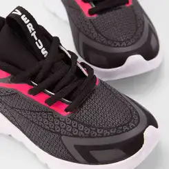 Tênis Esportivo Infantil Vertus Preto & Rosa
