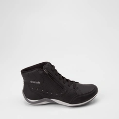 Tênis Casual Feminino Kolosh Cano Alto Zíper Preto