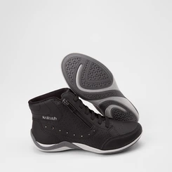 Tênis Casual Feminino Kolosh Cano Alto Zíper Preto