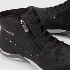 Tênis Casual Feminino Kolosh Cano Alto Zíper Preto
