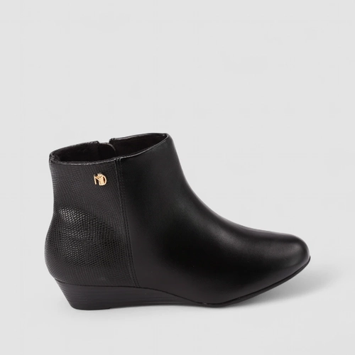Bota Feminina Modare Anabela Zíper Preto