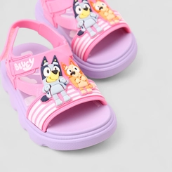 Sandália Papete Bebê Grendene Kids Bluey Rosa & Lilás